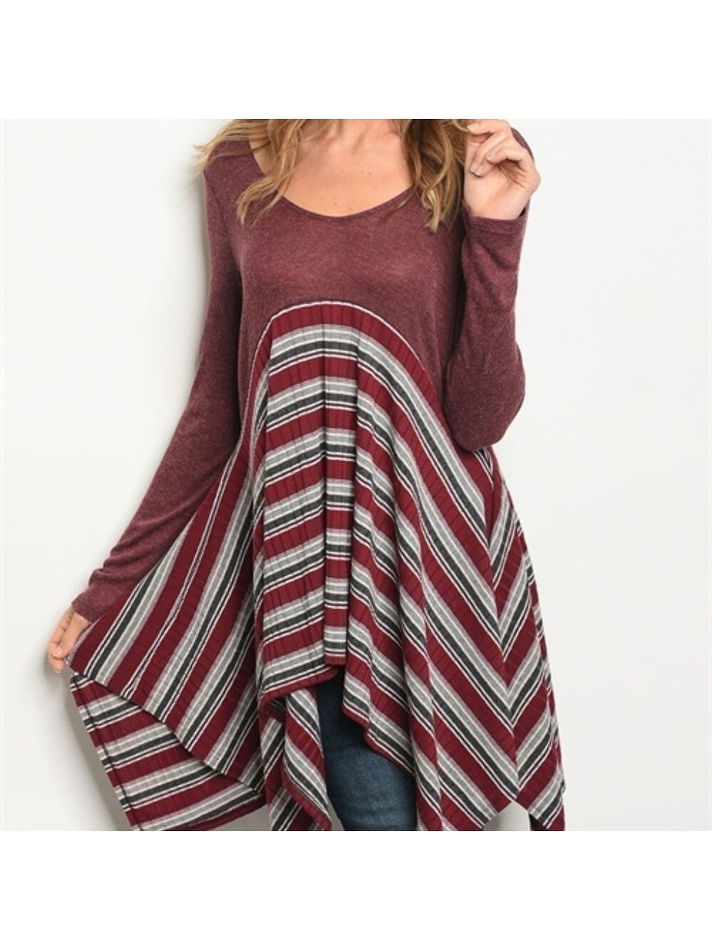 Burgundy Olive Top